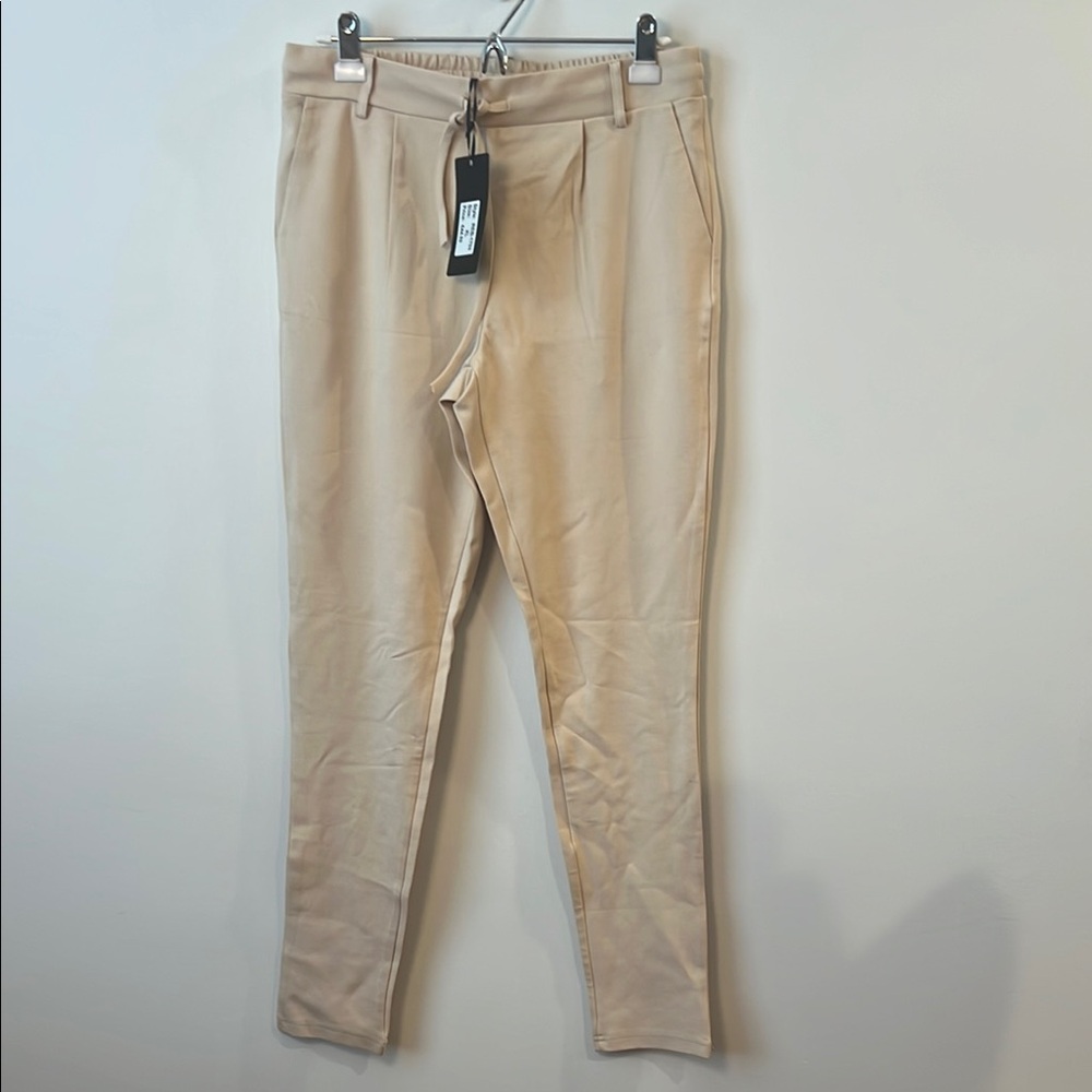 Tan Chinos Classic Straight Leg Cotton Blend